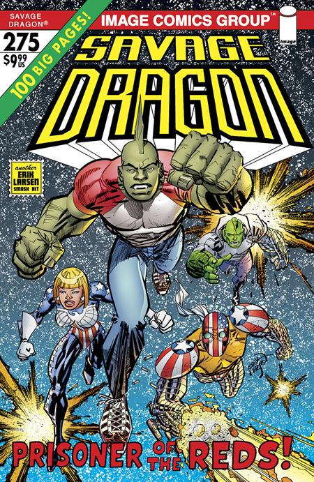 SAVAGE DRAGON #275 CVR B ERIK LARSEN 70S TRADE DRESS (PRESALE 1/27/25)