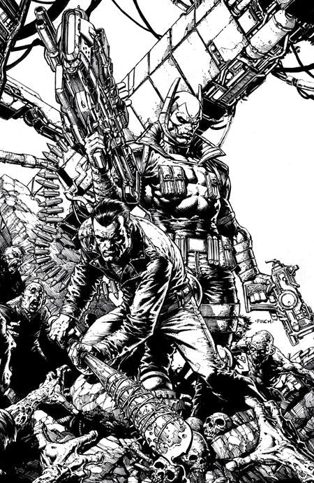 Walking Dead Deluxe #124 Cover E David Finch Youngblood Team Up Black & White Full Art Variant (Mature)