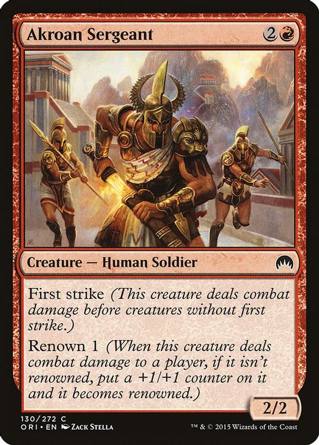 Akroan Sergeant | 130 | Magic Origins