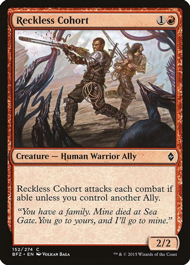 Reckless Cohort | 152 | Battle for Zendikar
