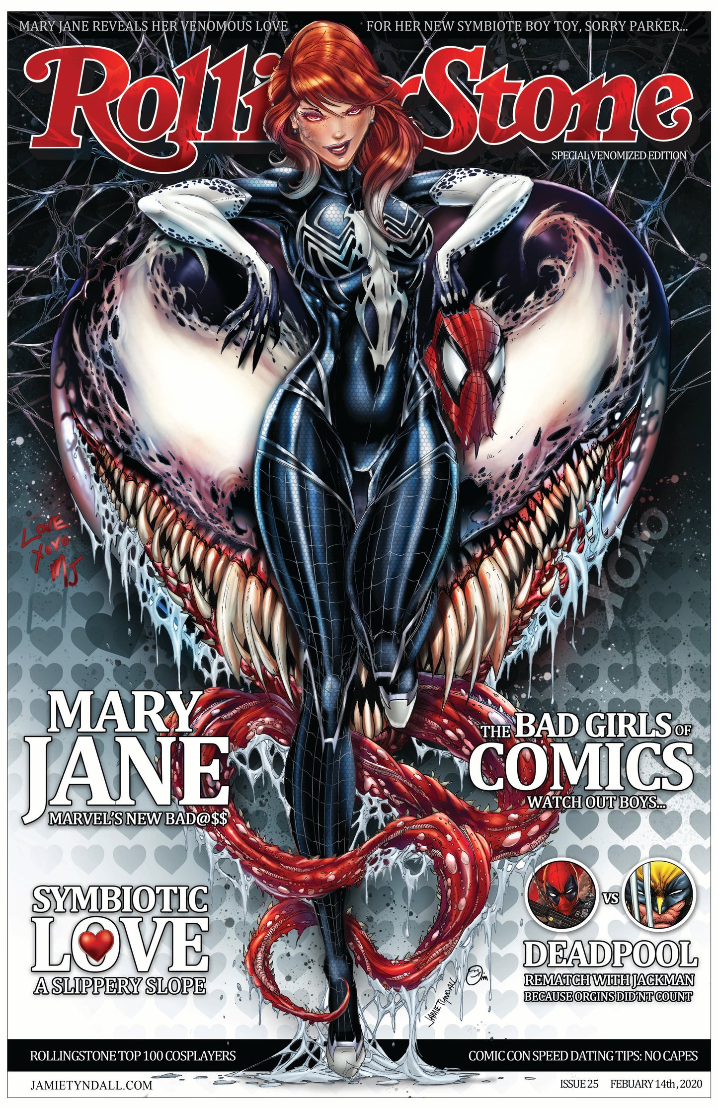 MJ Venom Rolling Stone Print