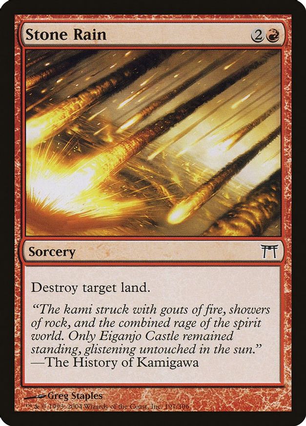 Stone Rain | 191 | Champions of Kamigawa
