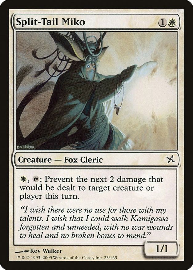 Split-Tail Miko | 23 | Betrayers of Kamigawa