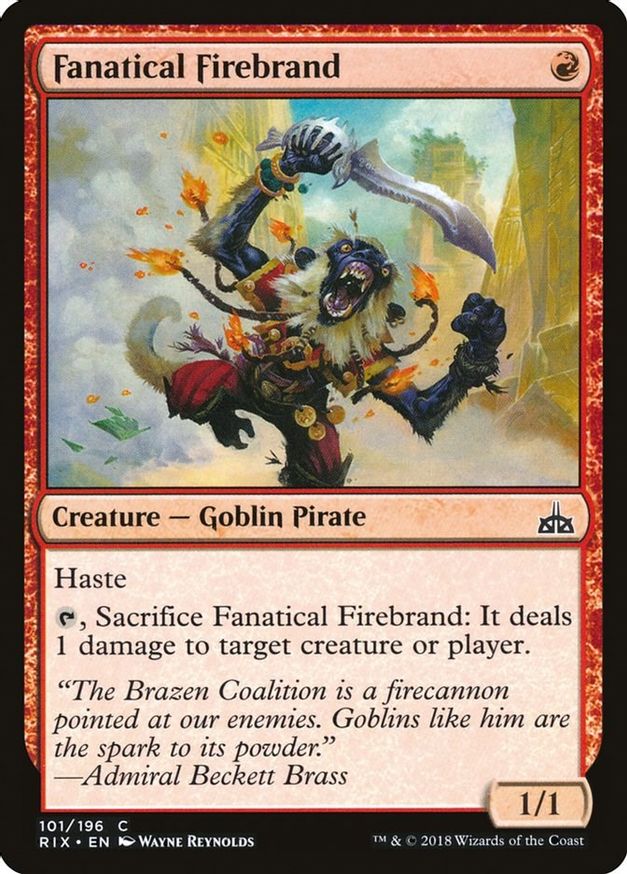 Fanatical Firebrand | 101 | Rivals of Ixalan