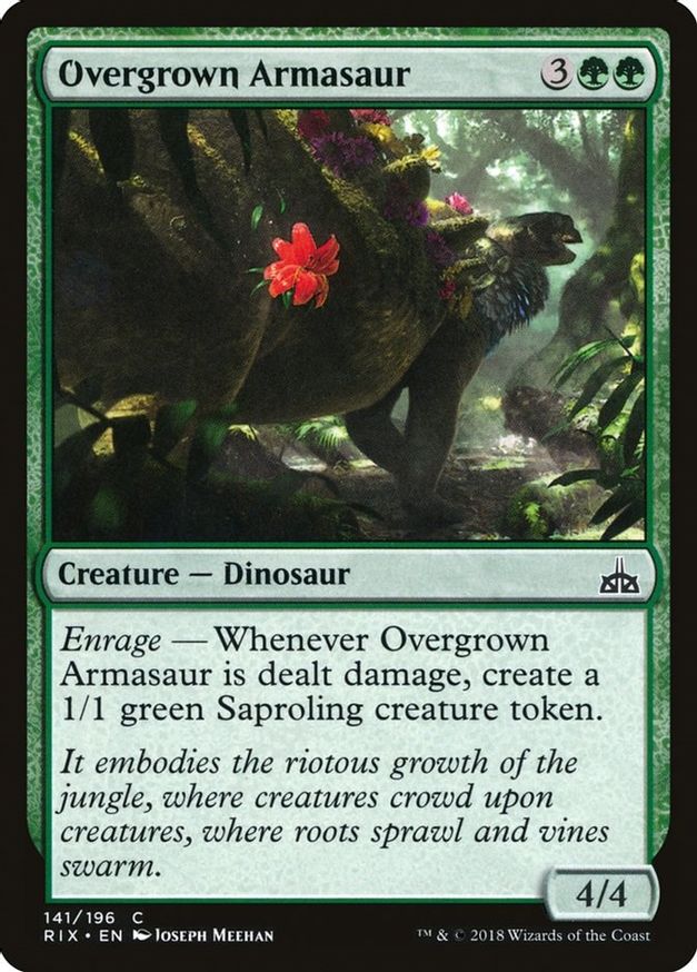 Overgrown Armasaur | 141 | Rivals of Ixalan