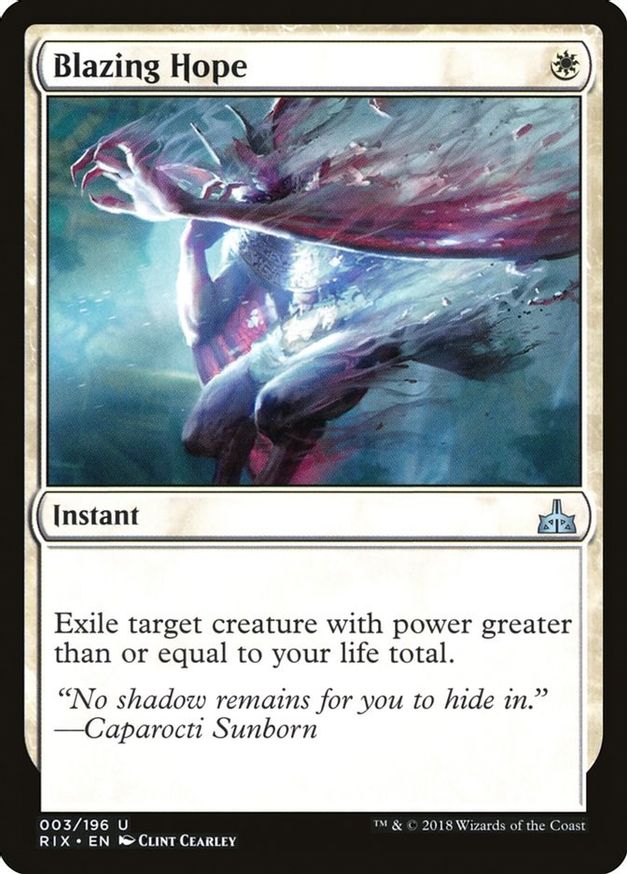 Blazing Hope | 3 | Rivals of Ixalan