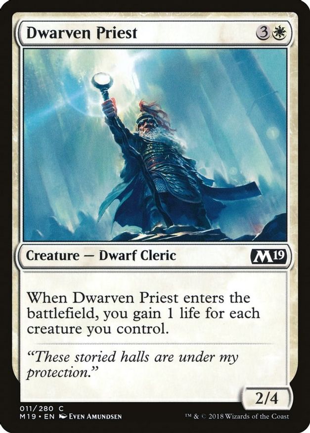 Dwarven Priest | 11 | Core Set 2019