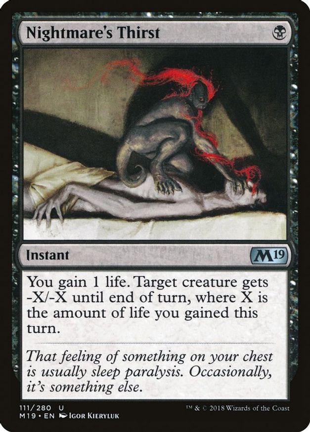 Nightmare's Thirst | 111 | Core Set 2019