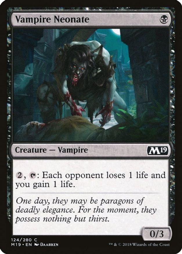 Vampire Neonate | 124 | Core Set 2019