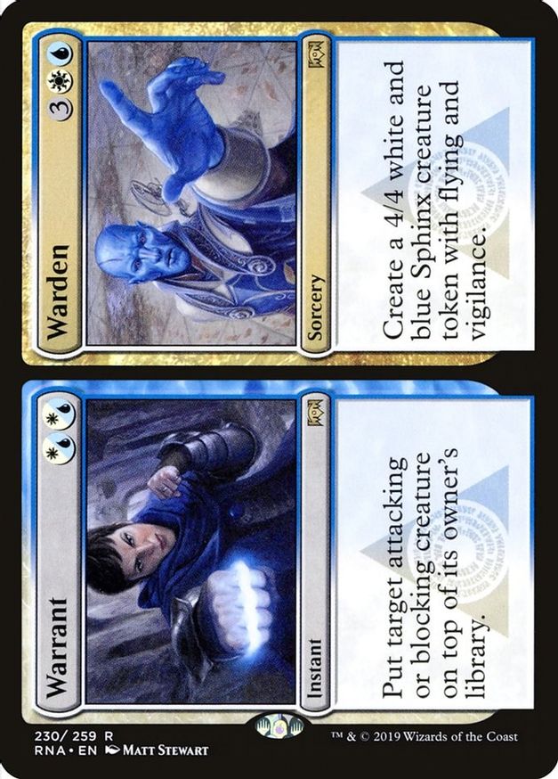 Warrant // Warden | 230 | Ravnica Allegiance