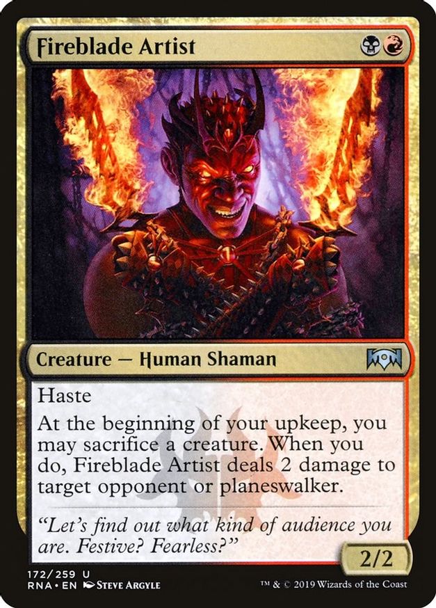 Fireblade Artist | 172 | Ravnica Allegiance
