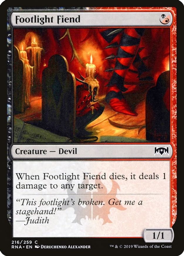 Footlight Fiend | 216 | Ravnica Allegiance