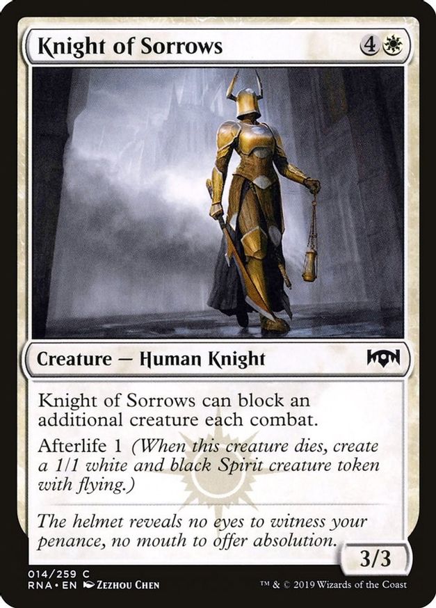 Knight of Sorrows | 14 | Ravnica Allegiance