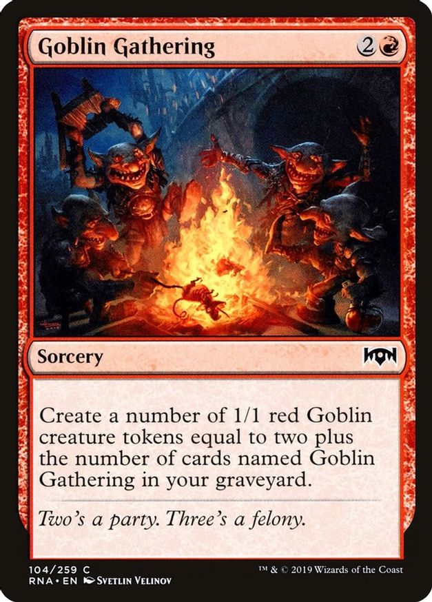 Goblin Gathering | 104 | Ravnica Allegiance