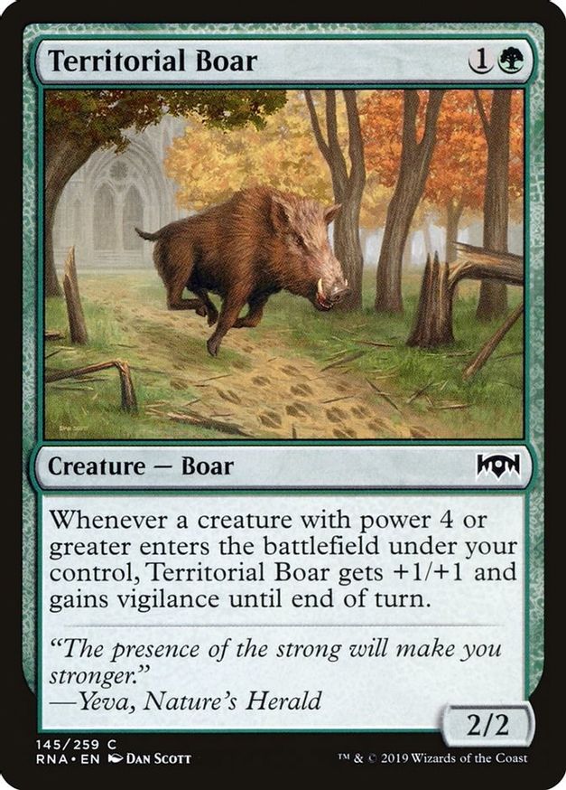 Territorial Boar | 145 | Ravnica Allegiance