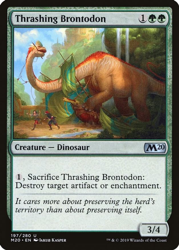 Thrashing Brontodon | 197 | Core Set 2020