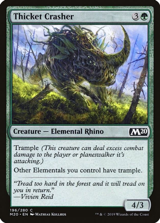 Thicket Crasher | 196 | Core Set 2020