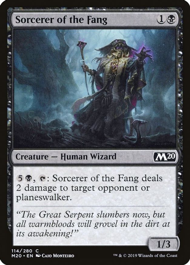 Sorcerer of the Fang | 114 | Core Set 2020