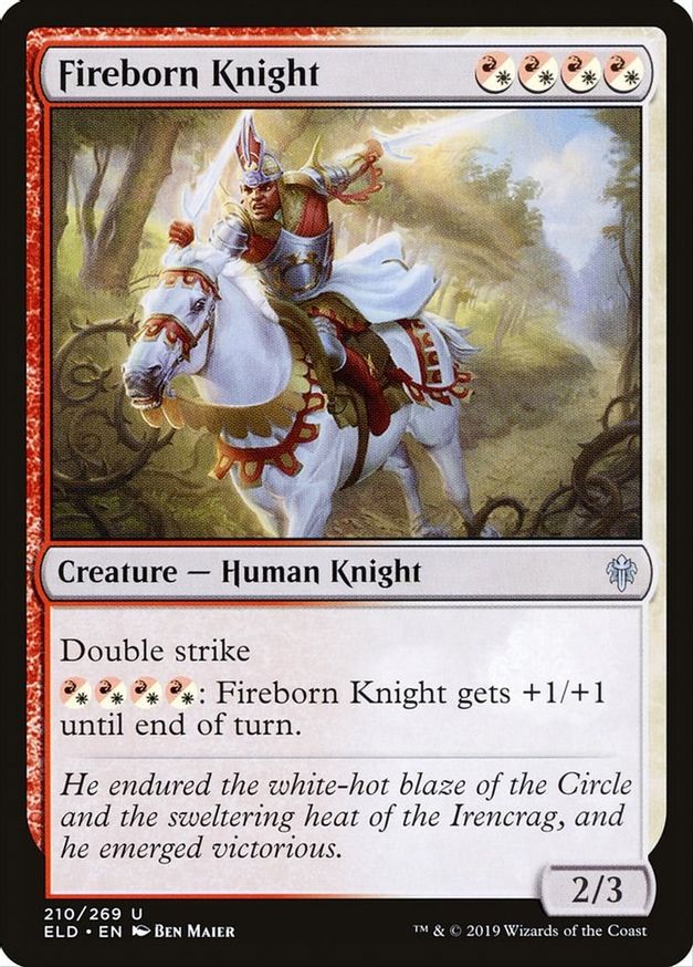 Fireborn Knight | 210 | Throne of Eldraine