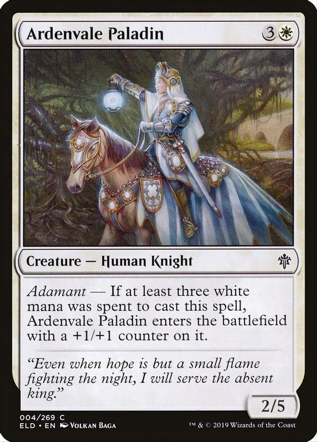 Ardenvale Paladin | 4 | Throne of Eldraine