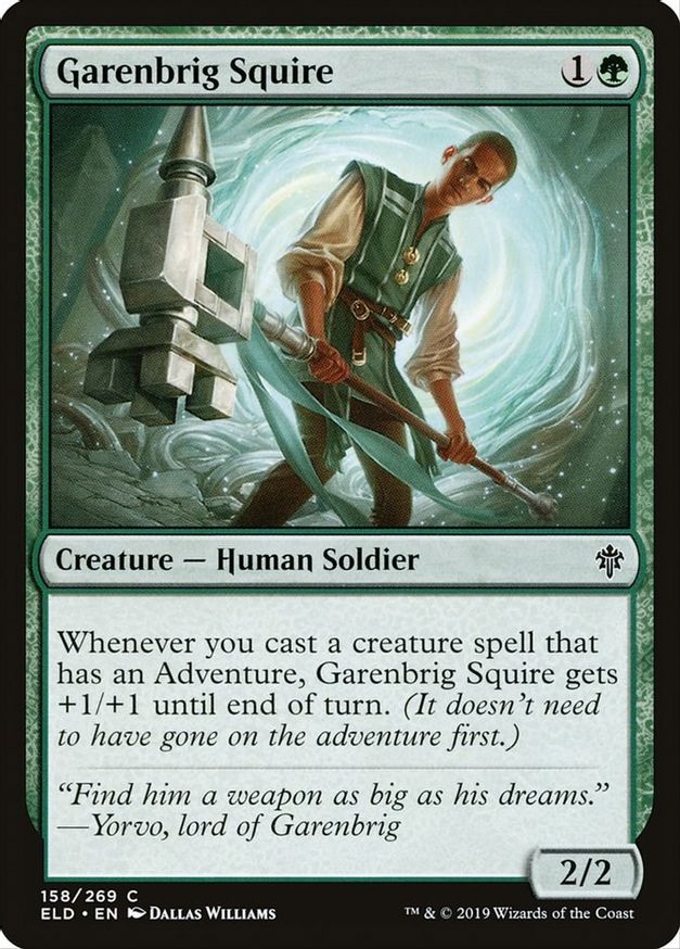 Garenbrig Squire | 158 | Throne of Eldraine