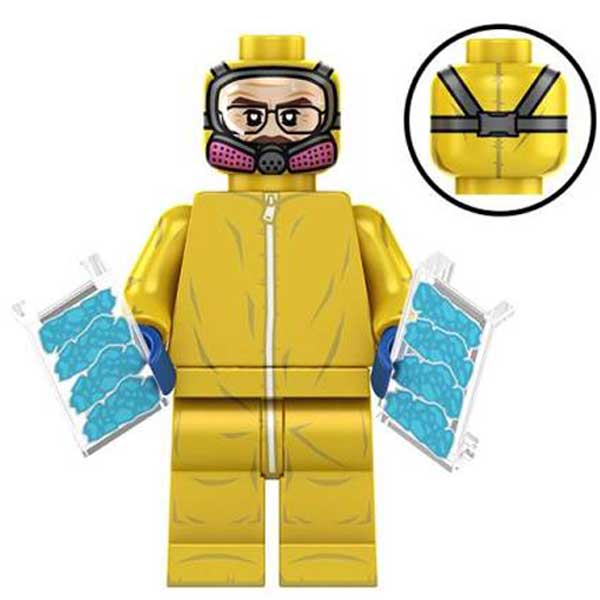 Walter White Heisenberg Breaking Bad Hazmat Minifigure Building Toy