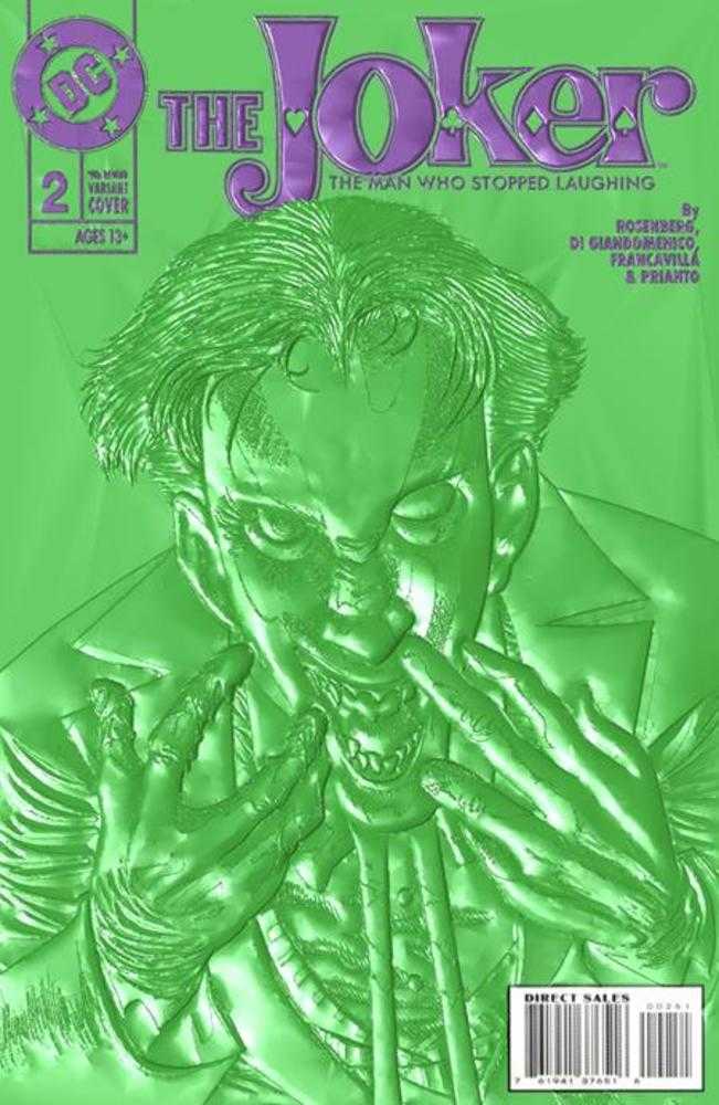 Joker The Man Who Stopped Laughing #2 Cover D Kelley Jones 90s Cover Month Foil Multi-Level Embossed