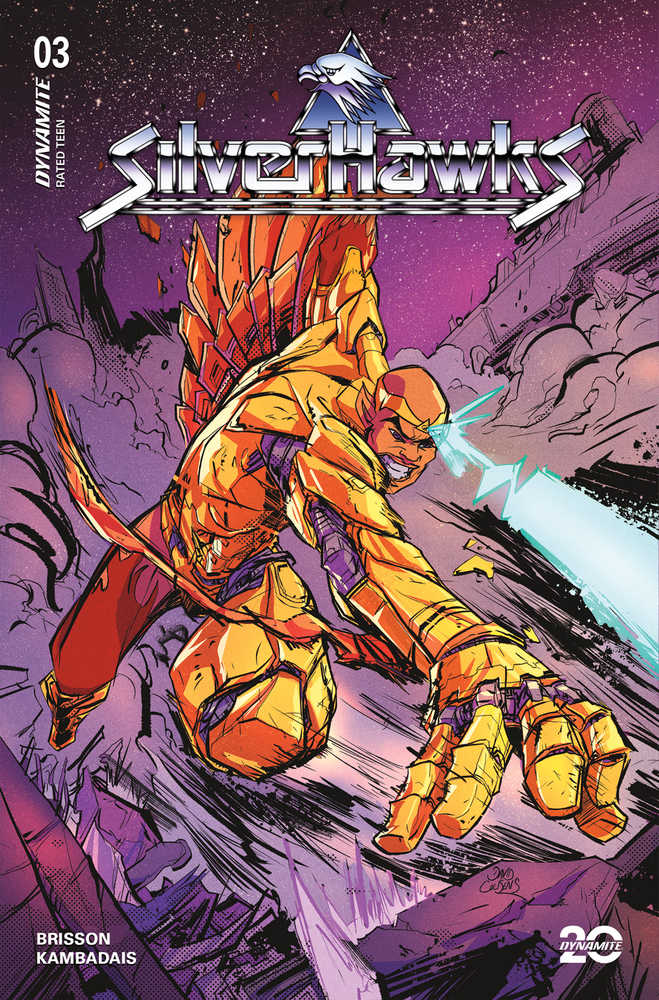 Silverhawks #3 Cover L Cousens Battle Damage 1:10