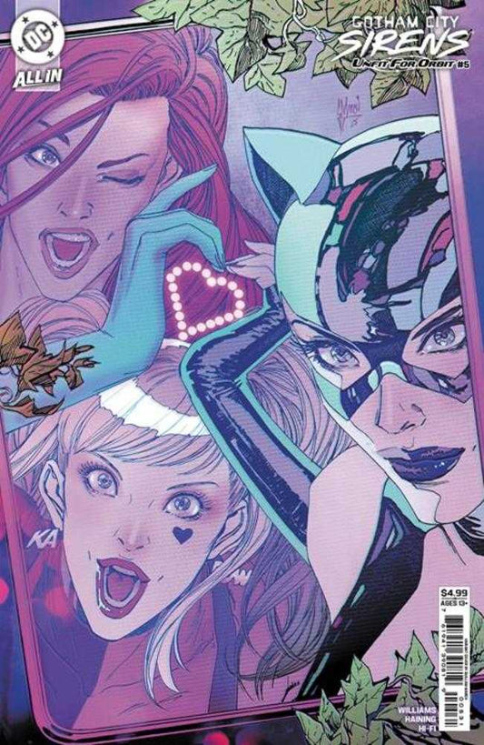 Gotham City Sirens Unfit For Orbit #5 (Of 5) Cover C Guillem March Connecting Card Stock Variant