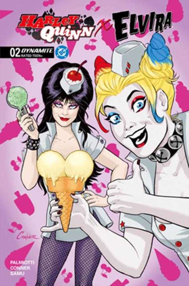 Harley Quinn X Elvira #2 Cover K Amanda Conner 1:10 (PRESALE 12/3/25)