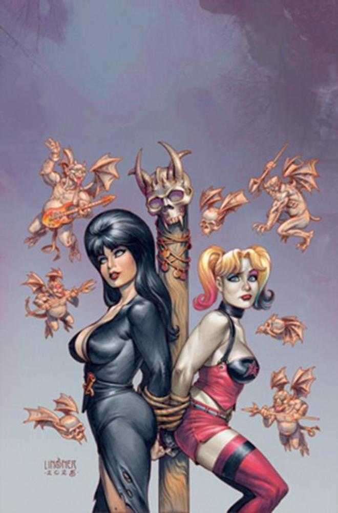 Harley Quinn X Elvira #2 Cover Q Michael Linsner 1:20 (PRESALE 12/3/25)