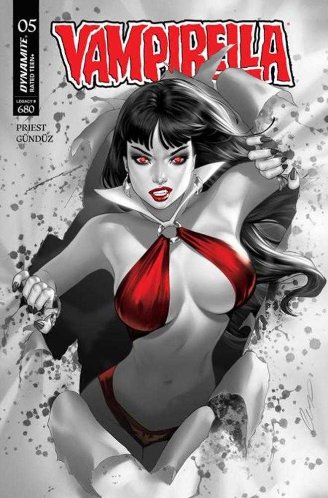 Vampirella (2025) #5 Cover P Black & White 1:7