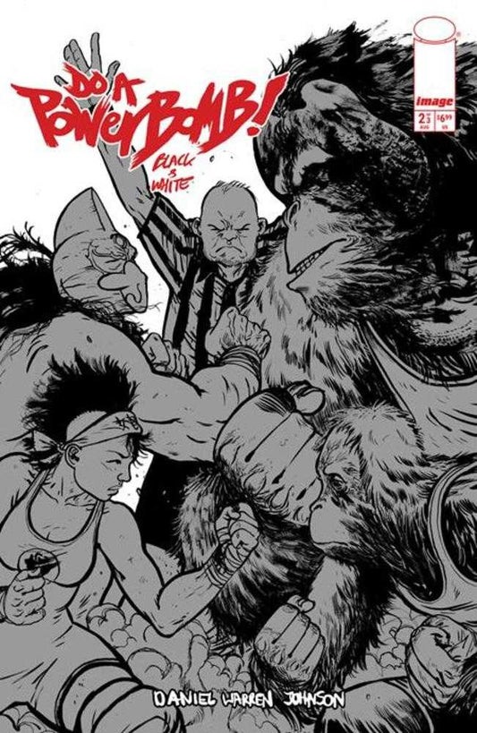 Do a Powerbomb Black and White #2 (OF 3) (Of 3) Cover B Daniel Warren Johnson Orangutan Var