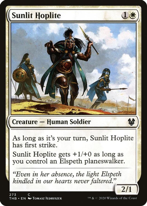 Sunlit Hoplite | 273 | Theros Beyond Death