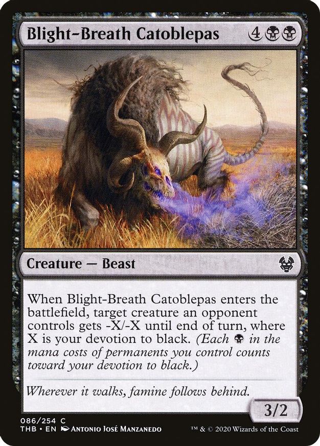 Blight-Breath Catoblepas | 86 | Theros Beyond Death