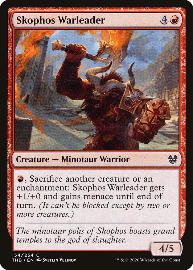 Skophos Warleader | 154 | Theros Beyond Death