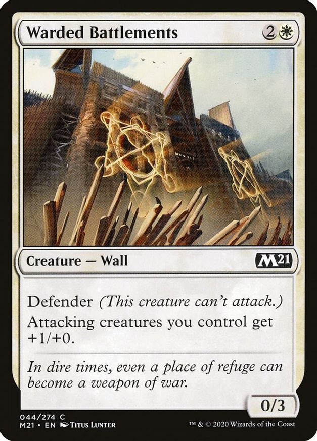 Warded Battlements | 44 | Core Set 2021