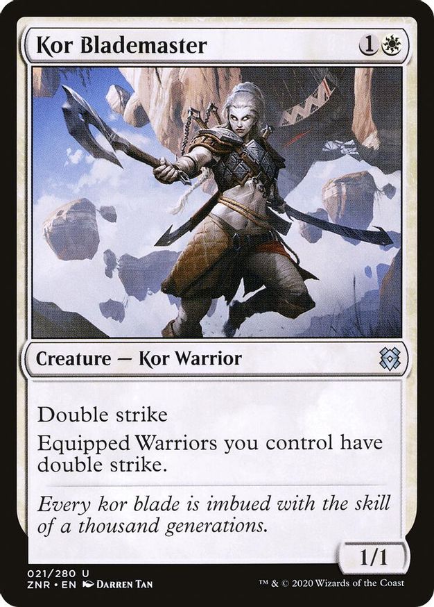 Kor Blademaster | 21 | Zendikar Rising