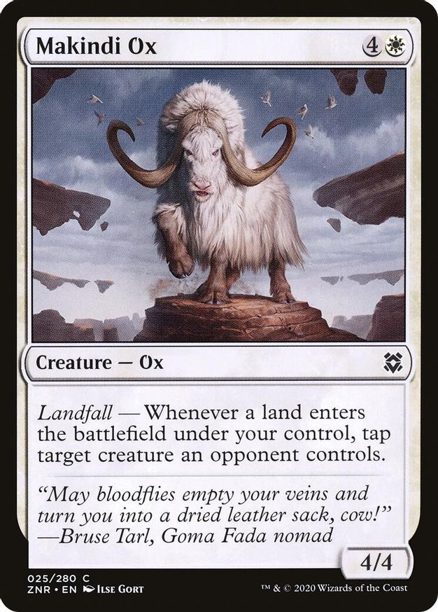 Makindi Ox | 25 | Zendikar Rising