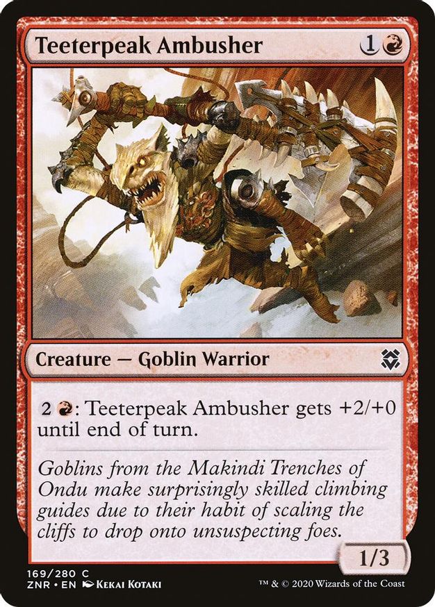 Teeterpeak Ambusher | 169 | Zendikar Rising