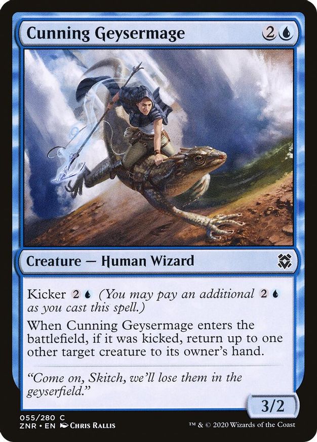 Cunning Geysermage | 55 | Zendikar Rising