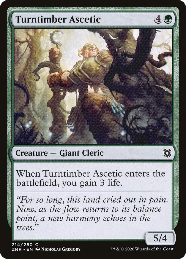 Turntimber Ascetic | 214 | Zendikar Rising