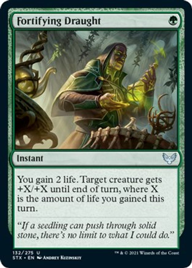 Fortifying Draught | 132 | Strixhaven: School of Mages