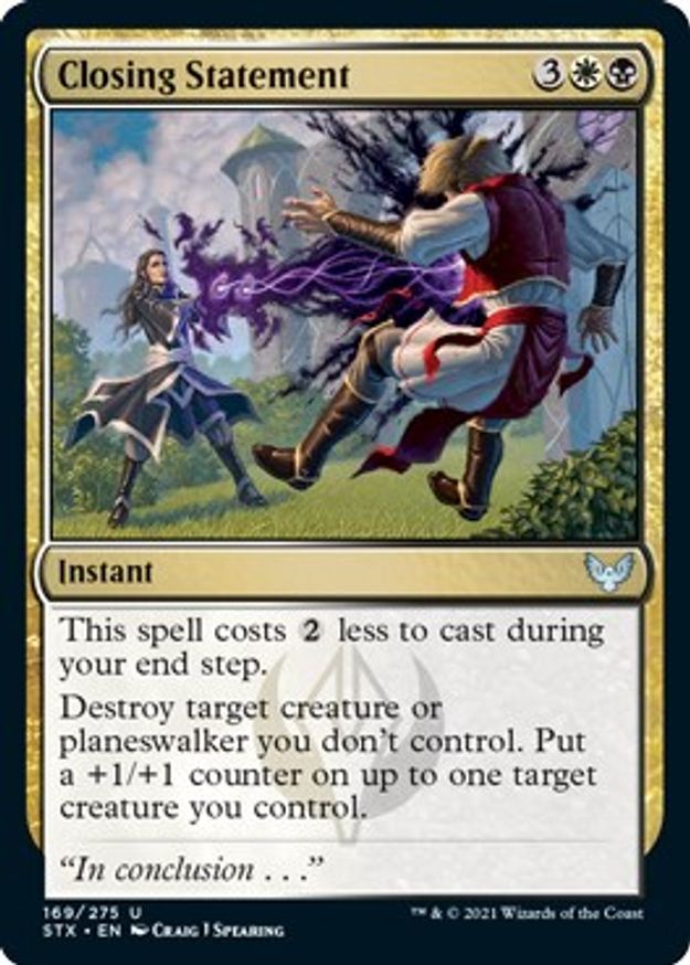 Closing Statement | 169 | Strixhaven: School of Mages