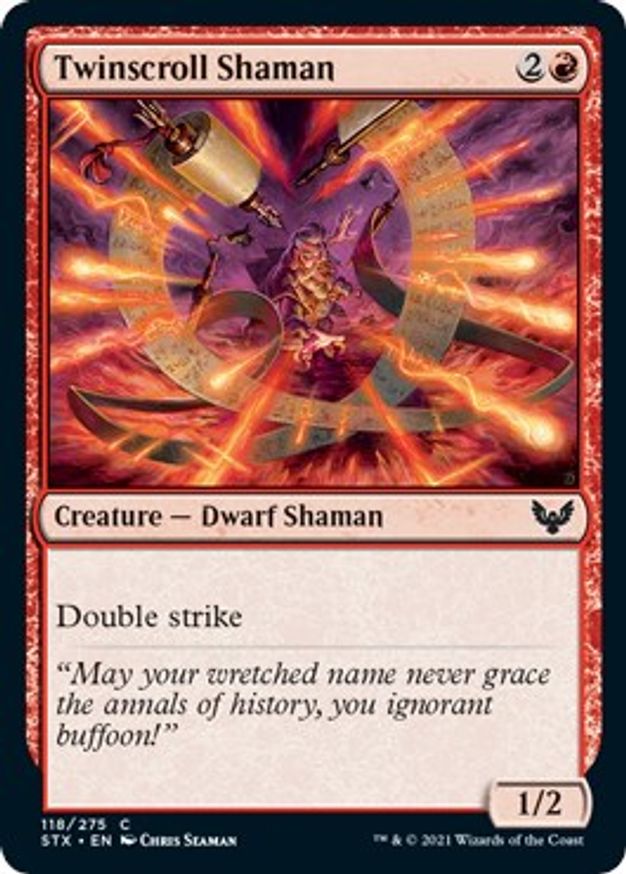 Twinscroll Shaman | 118 | Strixhaven: School of Mages