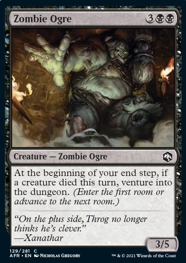 Zombie Ogre | 129 | Adventures in the Forgotten Realms