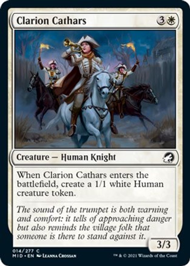 Clarion Cathars | 14 | Innistrad: Midnight Hunt