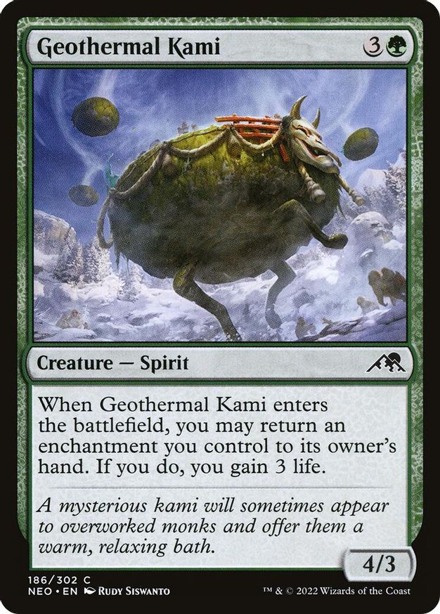 Geothermal Kami | 186 | Kamigawa: Neon Dynasty
