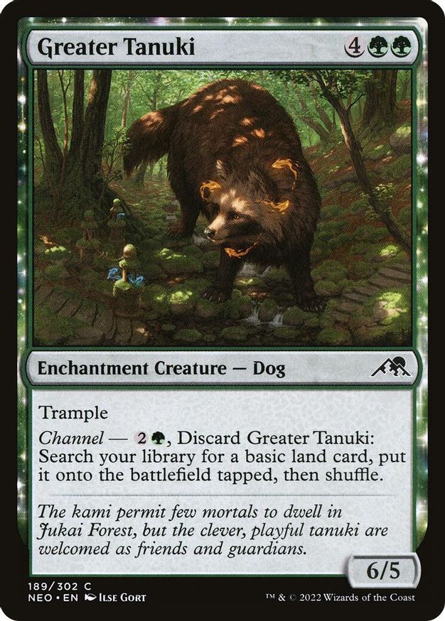 Greater Tanuki | 189 | Kamigawa: Neon Dynasty