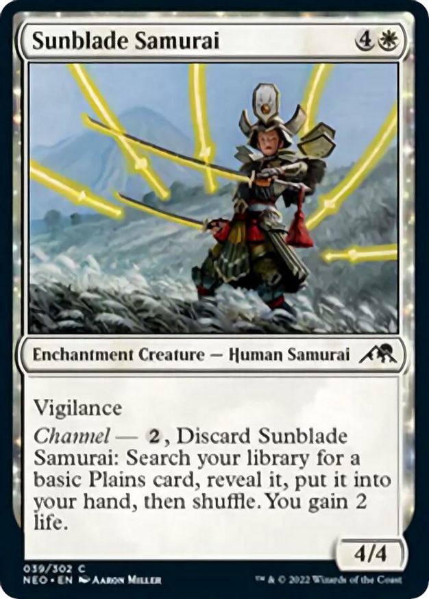 Sunblade Samurai | 39 | Kamigawa: Neon Dynasty